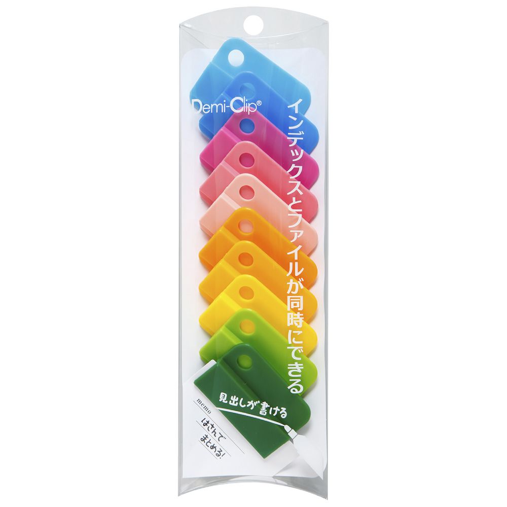 Palette Demi Foldback Clips Multi Colour 10 Pack