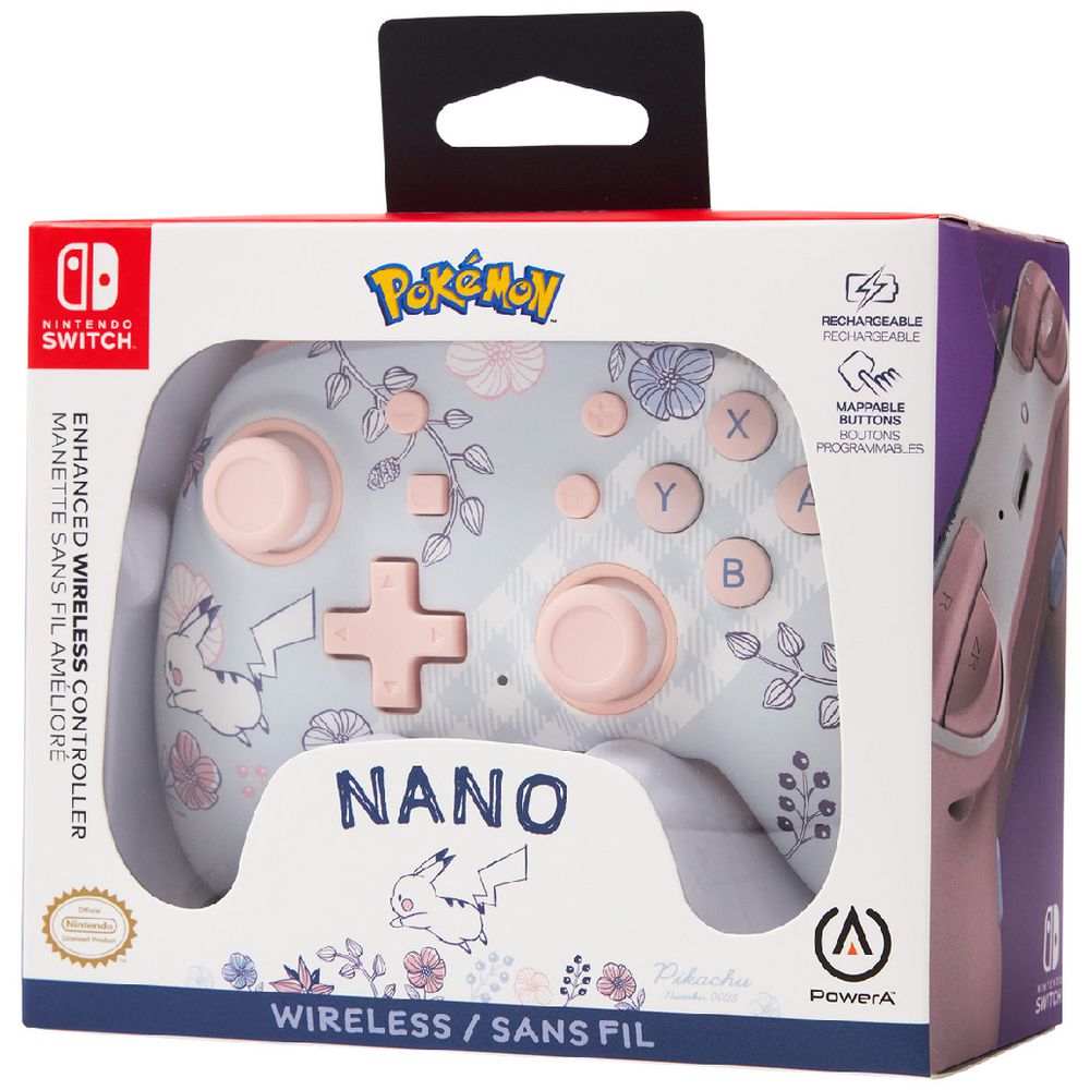 PowerA Nintendo Switch Nano Enhanced Conroller Pikachu Garden