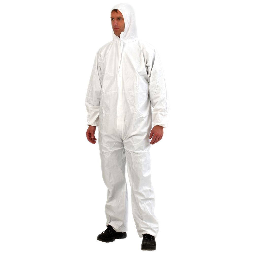 Provek Disposable Overalls L White
