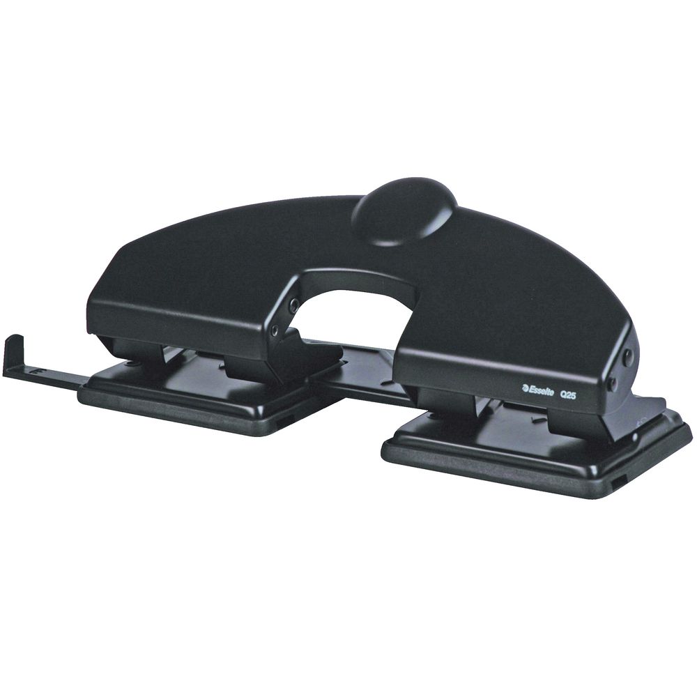 Esselte Q25 4 Hole Punch Black Officeworks