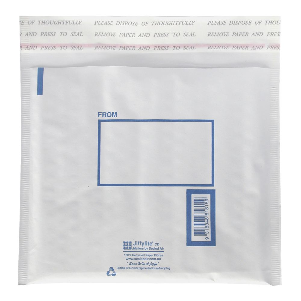 Jiffylite CD Mailer 190 X 175mm 150 Pack