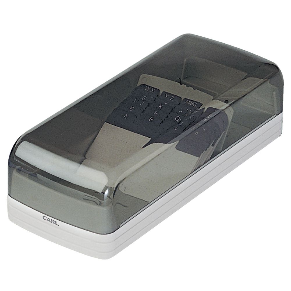 Carl Card File Case 600 Card Capacity Ivory