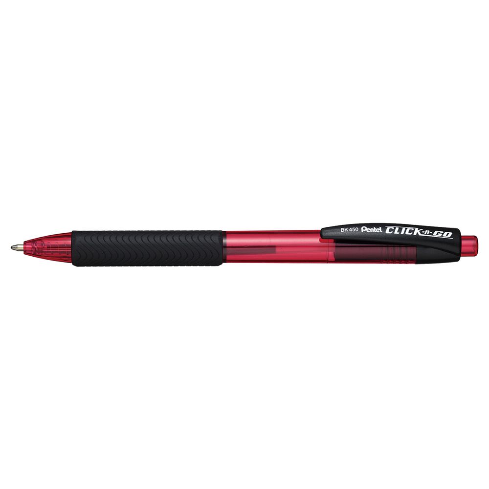 Pentel Click-N-Go Ballpoint Pen 1.0mm Red