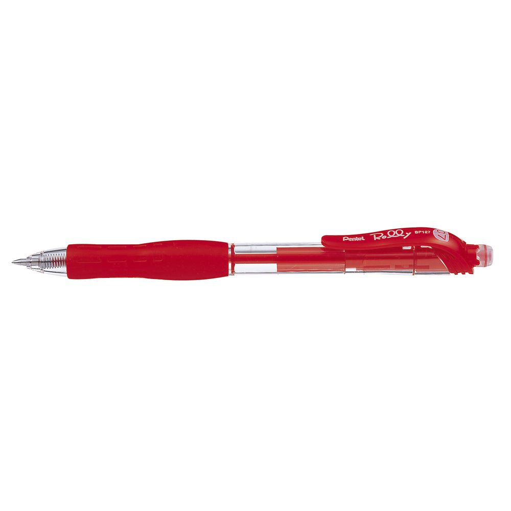 Pentel Rolly Retractable Ballpoint Pen Red