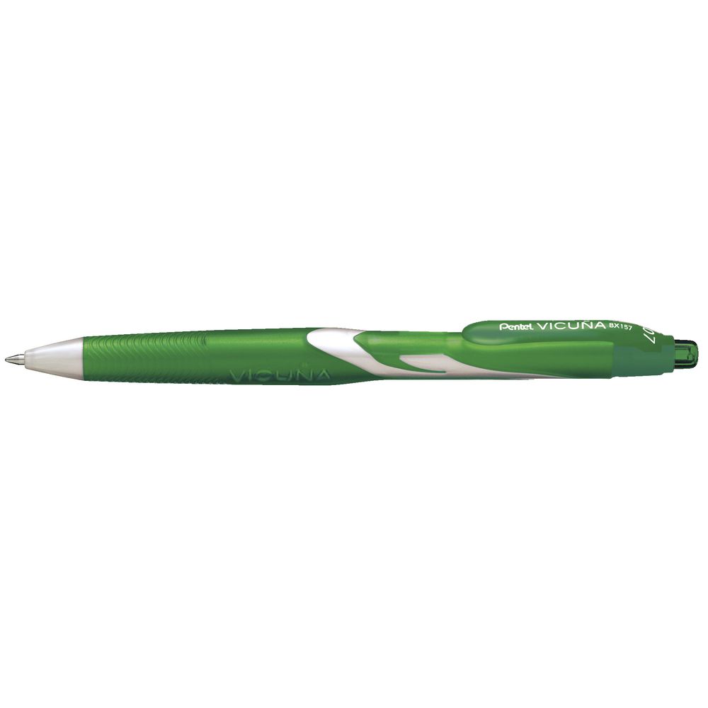 Pentel Vicuna Retractable Ballpoint Pen Green
