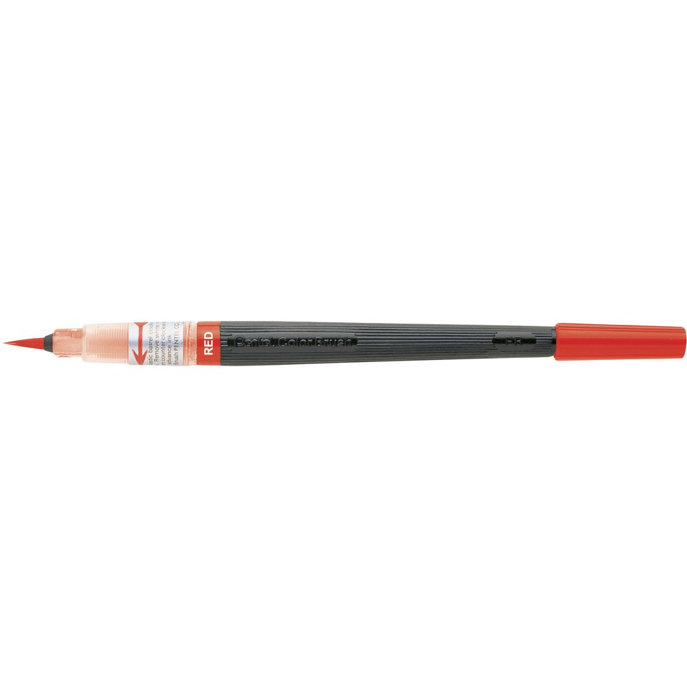 Pentel Arts Colour Refillable Paintbrush Red