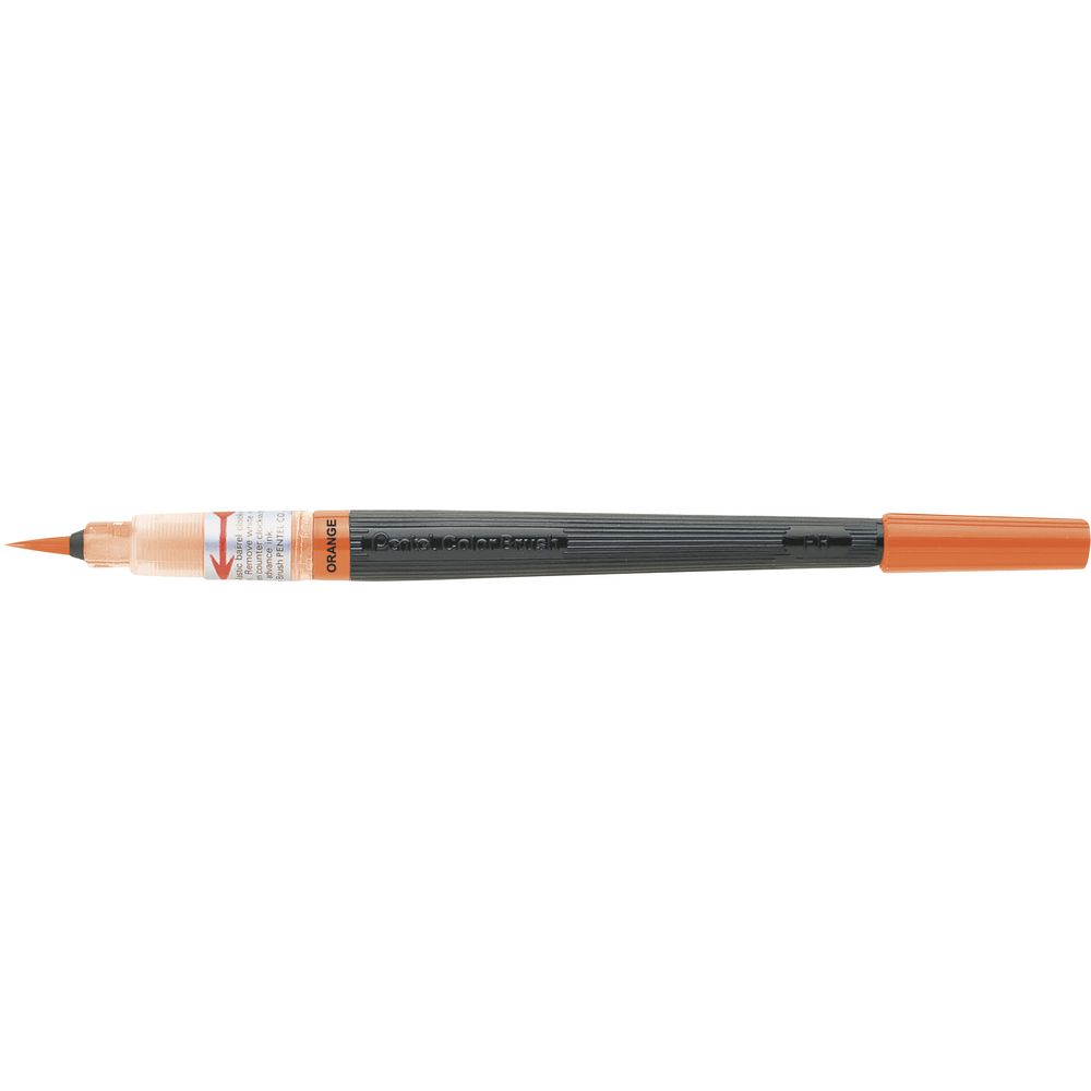 Pentel Arts Colour Refillable Paintbrush Orange