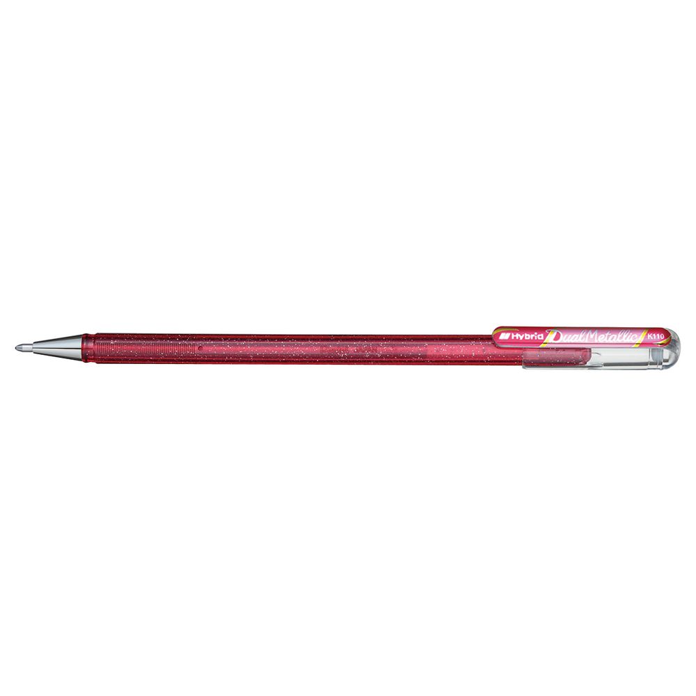Pentel Hybrid Dual Metallic Gel Pen Pink