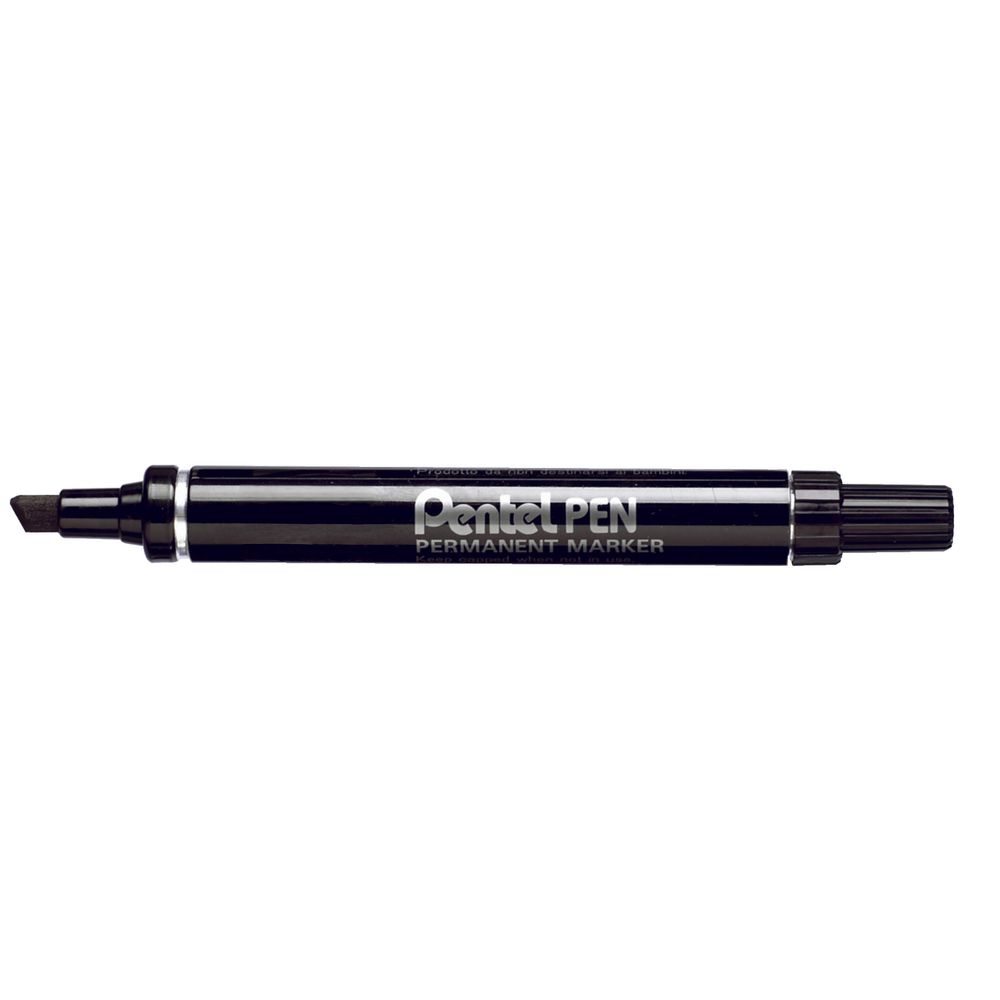 Pentel N60 Permanent Markers Black 12 Pack