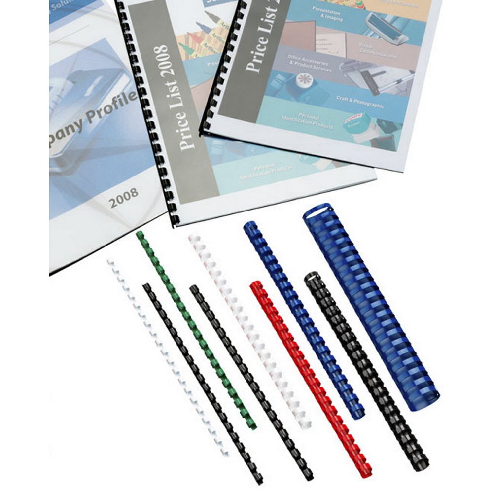 GBC Binding Comb 21 Loop Plastic 16mm Blue 100 Pack