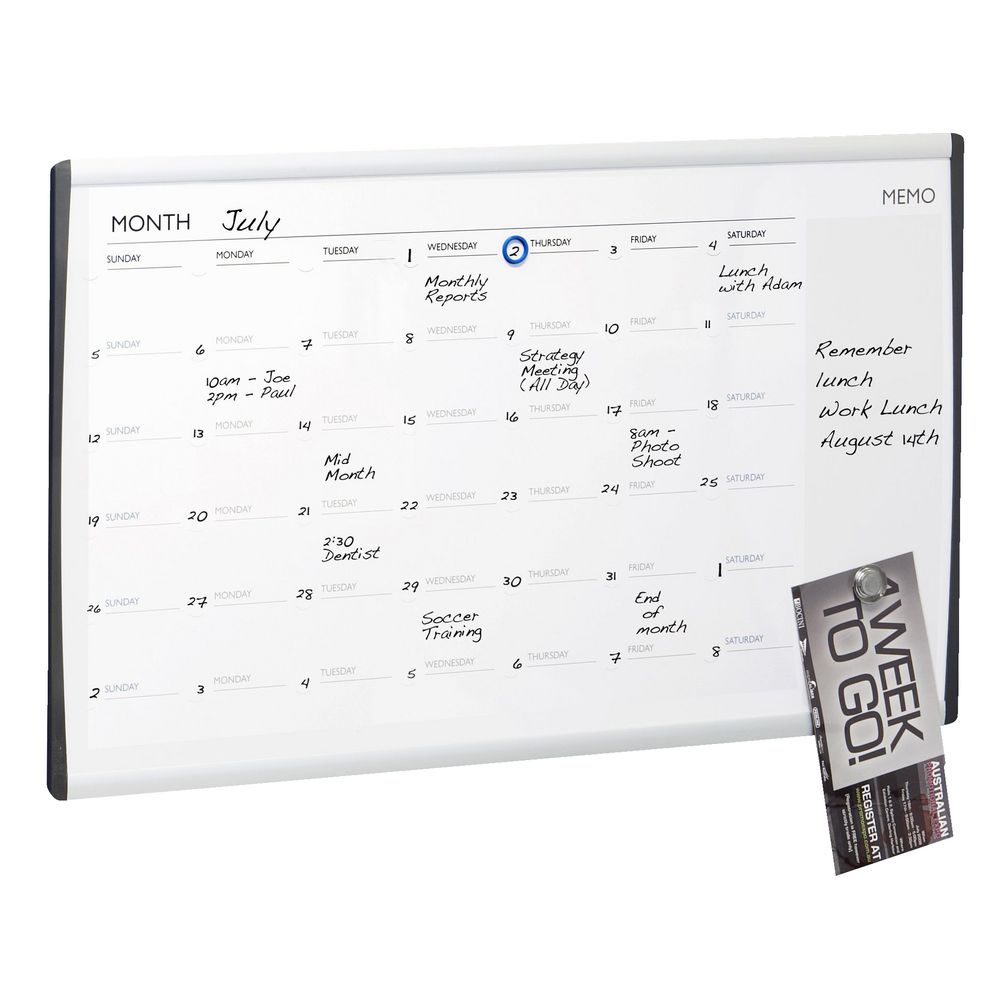 Quartet Arc Cubicle Calendar Board 760 x 460mm