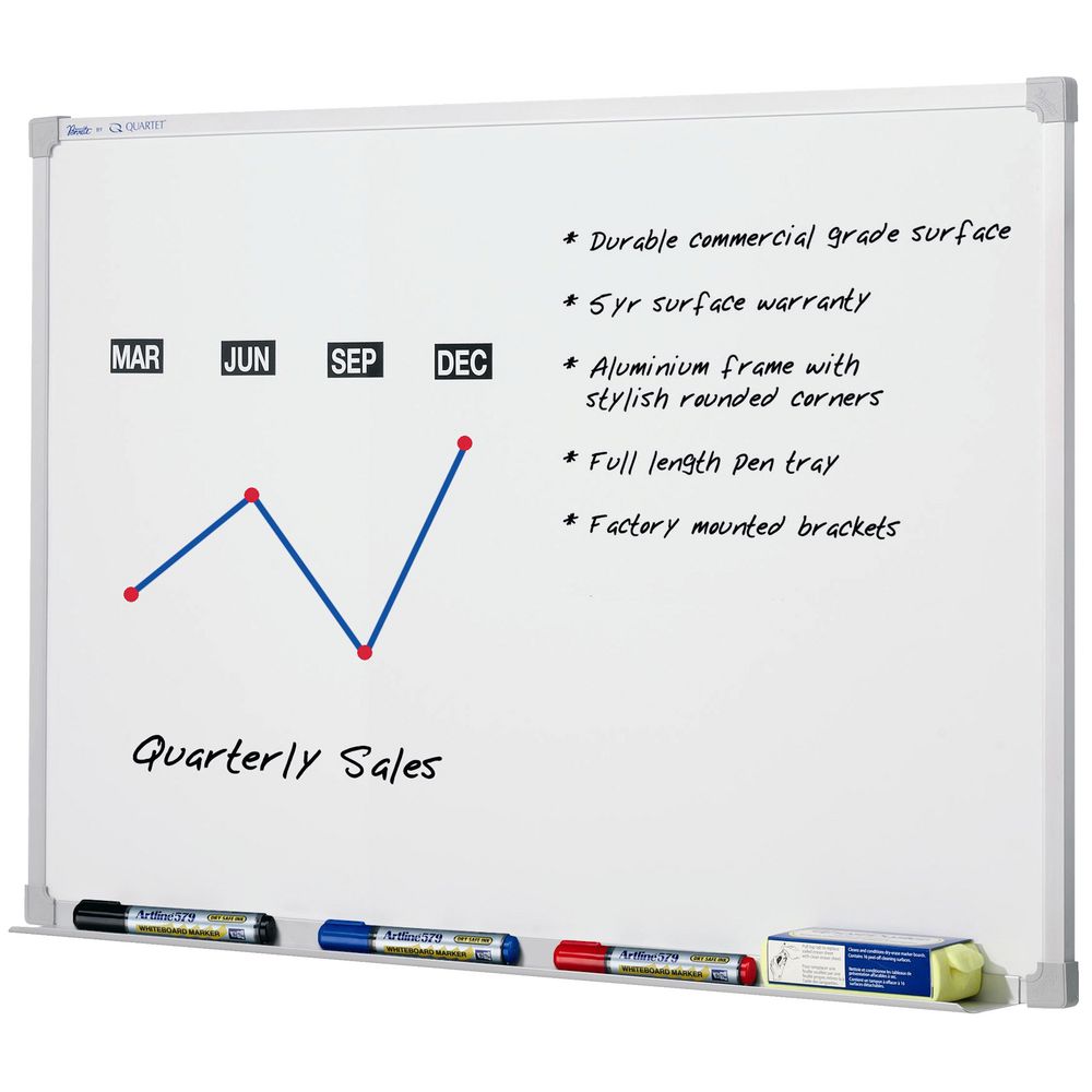 Penrite Premium Magnetic Whiteboard 1200 x 1200mm