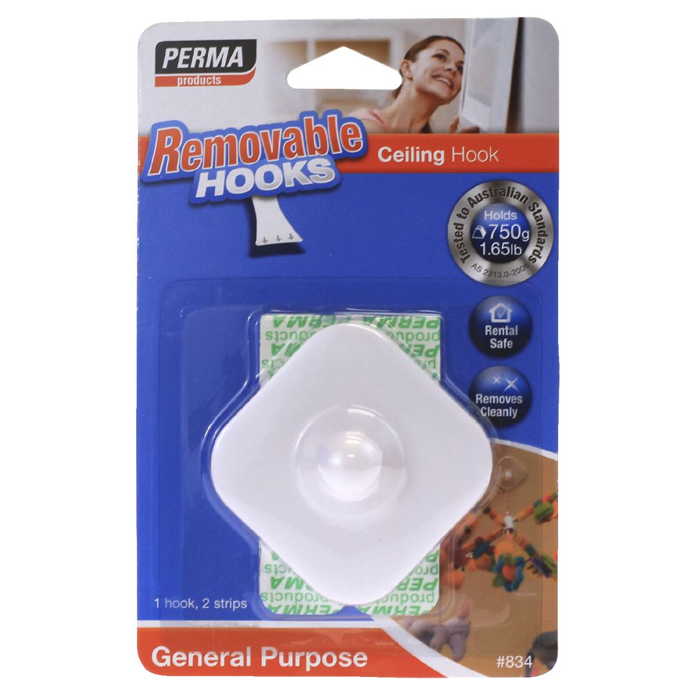 Permastik Ceiling Hook White