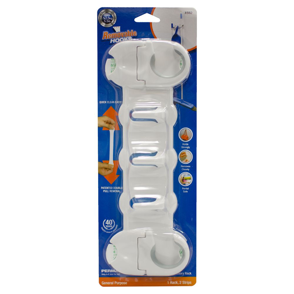 Permastik Removable Accessory Rack White