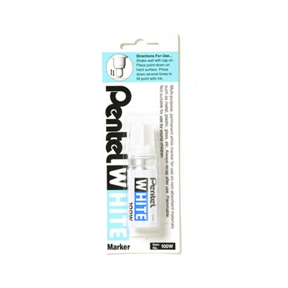 Pentel 100W Bullet Marker White
