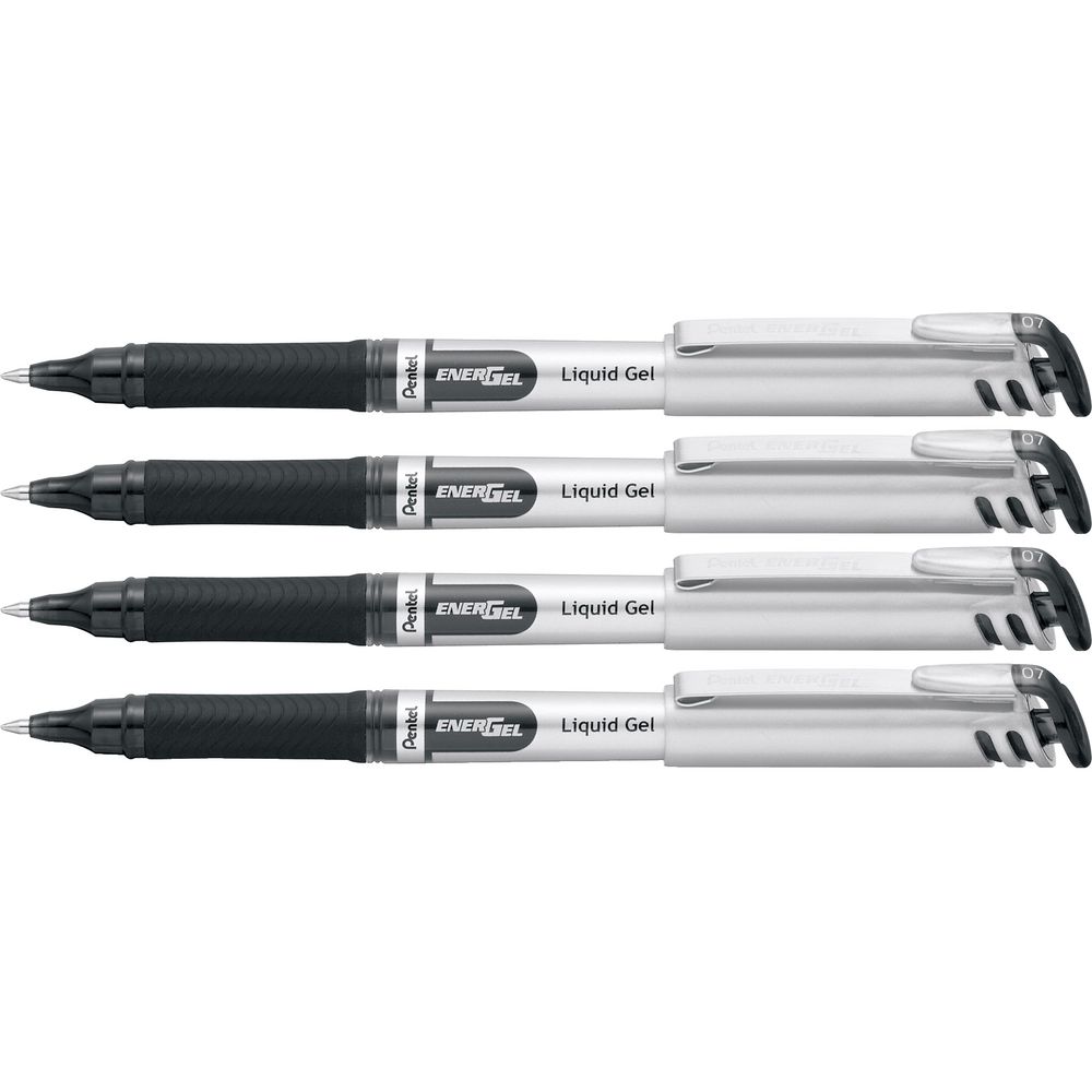 Pentel Energel BL17 Rollerball Pens Black 4 Pack