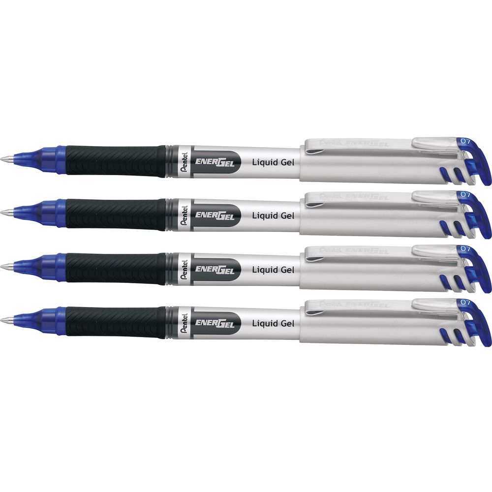 Pentel Energel BL17 Rollerball Pens Blue 4 Pack