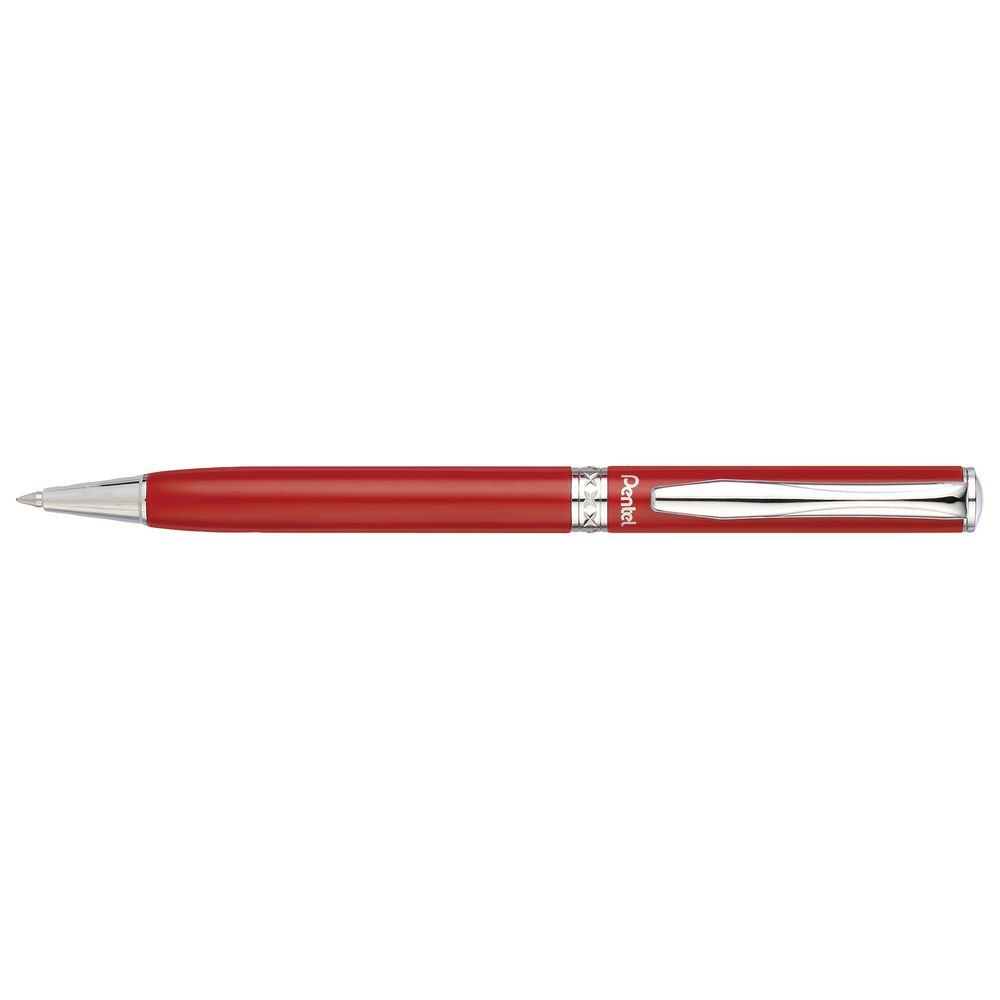 Pentel Sterling Ballpoint Pen Red Barrel