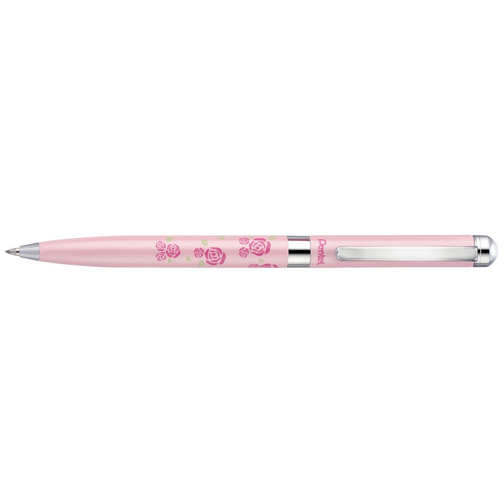 Pentel Sterling Ballpoint Pen Pink Floral Barrel