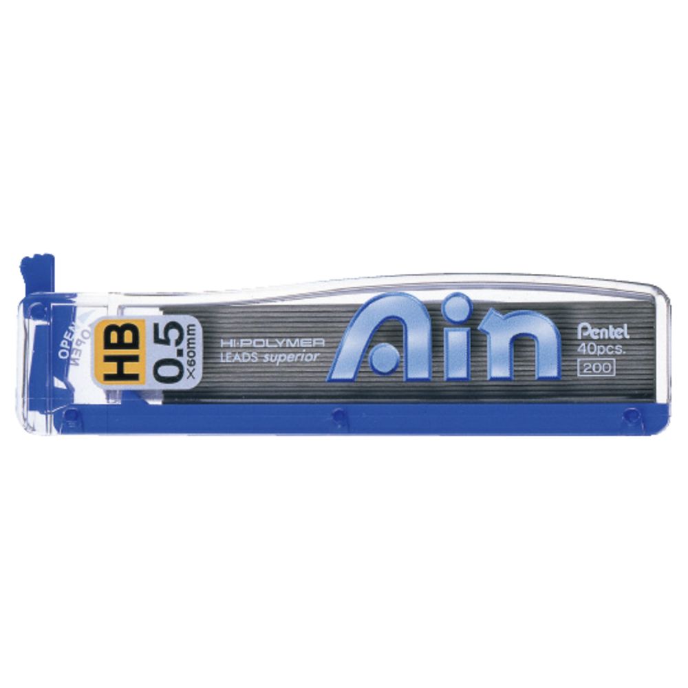 Pentel AIN Hi-Polymer Lead Refills 0.5mm HB