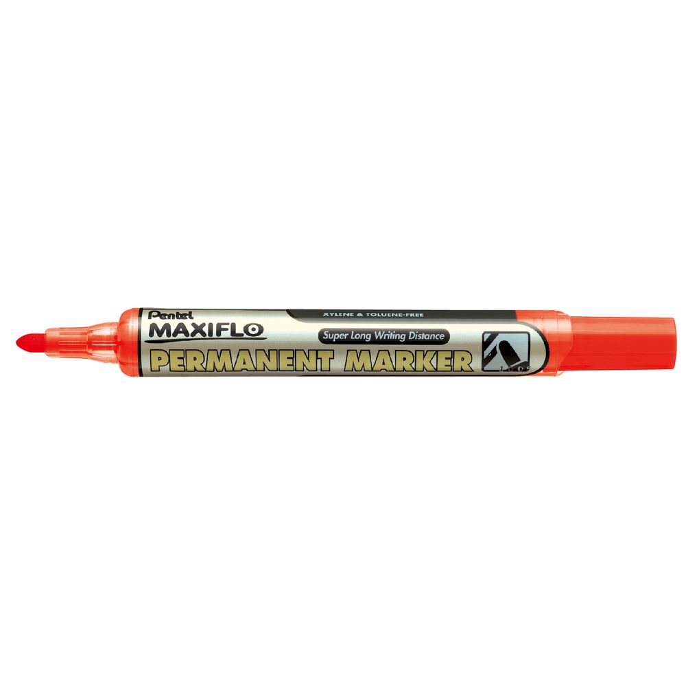 Pentel Maxiflo Permanent Markers Black and Red 2 Pack