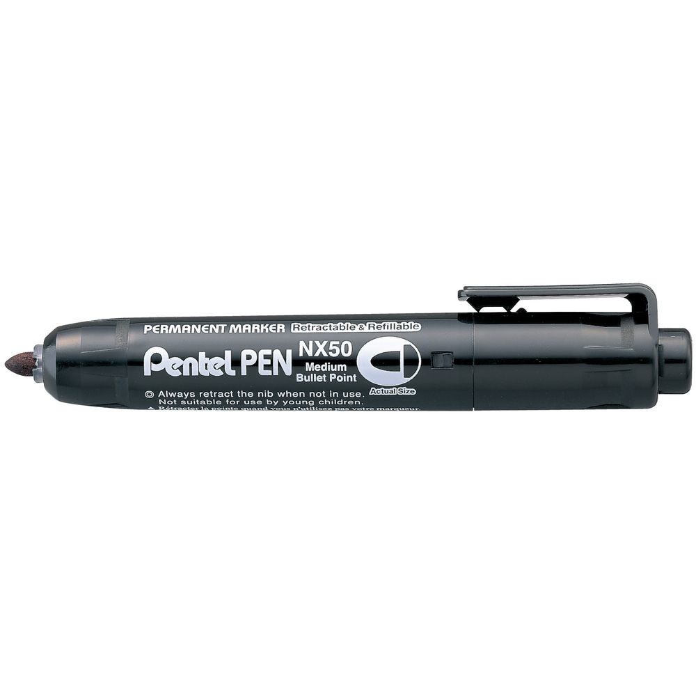 Pentel NX50 Retractable Permanent Marker Black