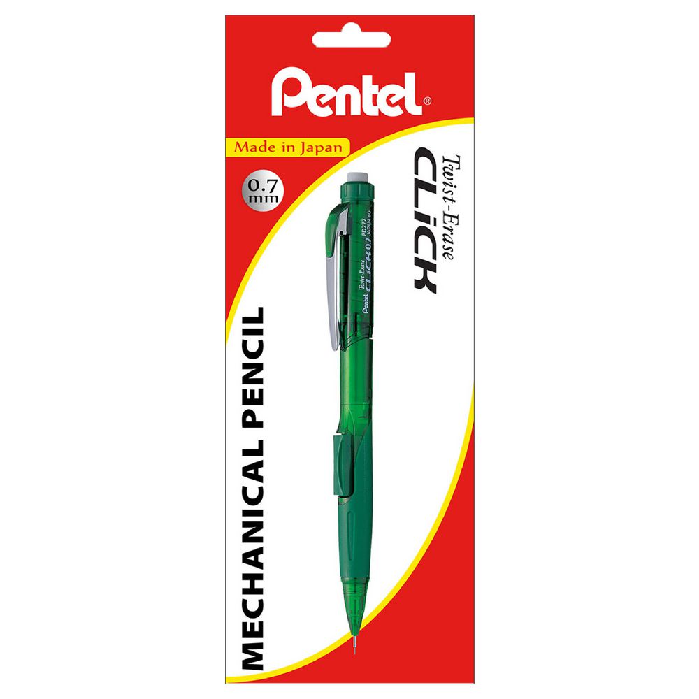 Pentel Twist Erase-Click Mechanical Pencil 0.7mm Green