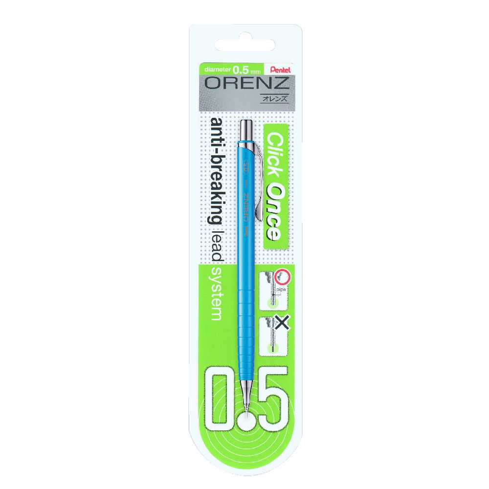 Pentel Orenz Mechanical Pencil 0.5mm Sky Blue Barrel