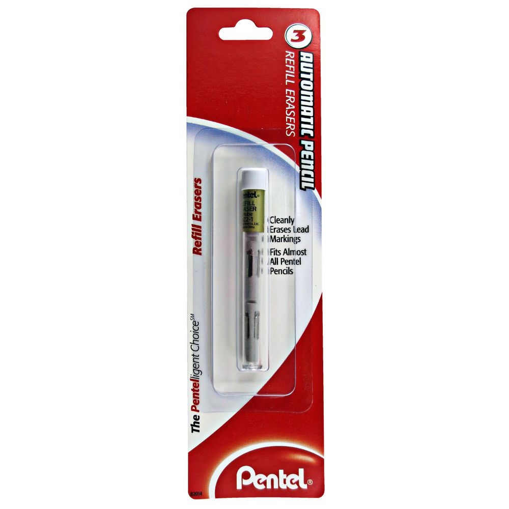 Pentel Z2-1 Mechanical Pencil Eraser Refills 3 Pack