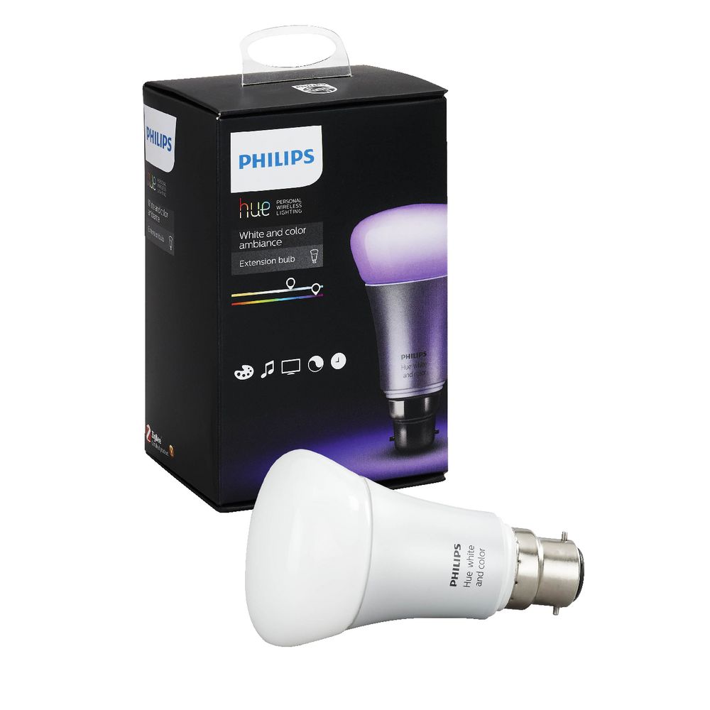Philips Hue White and Colour Ambience B22 Extension Bulb