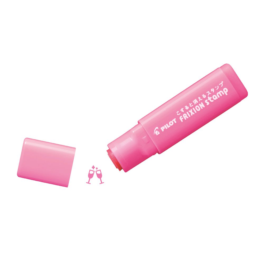 Pilot Frixion Stamps Wine Glasses Pink