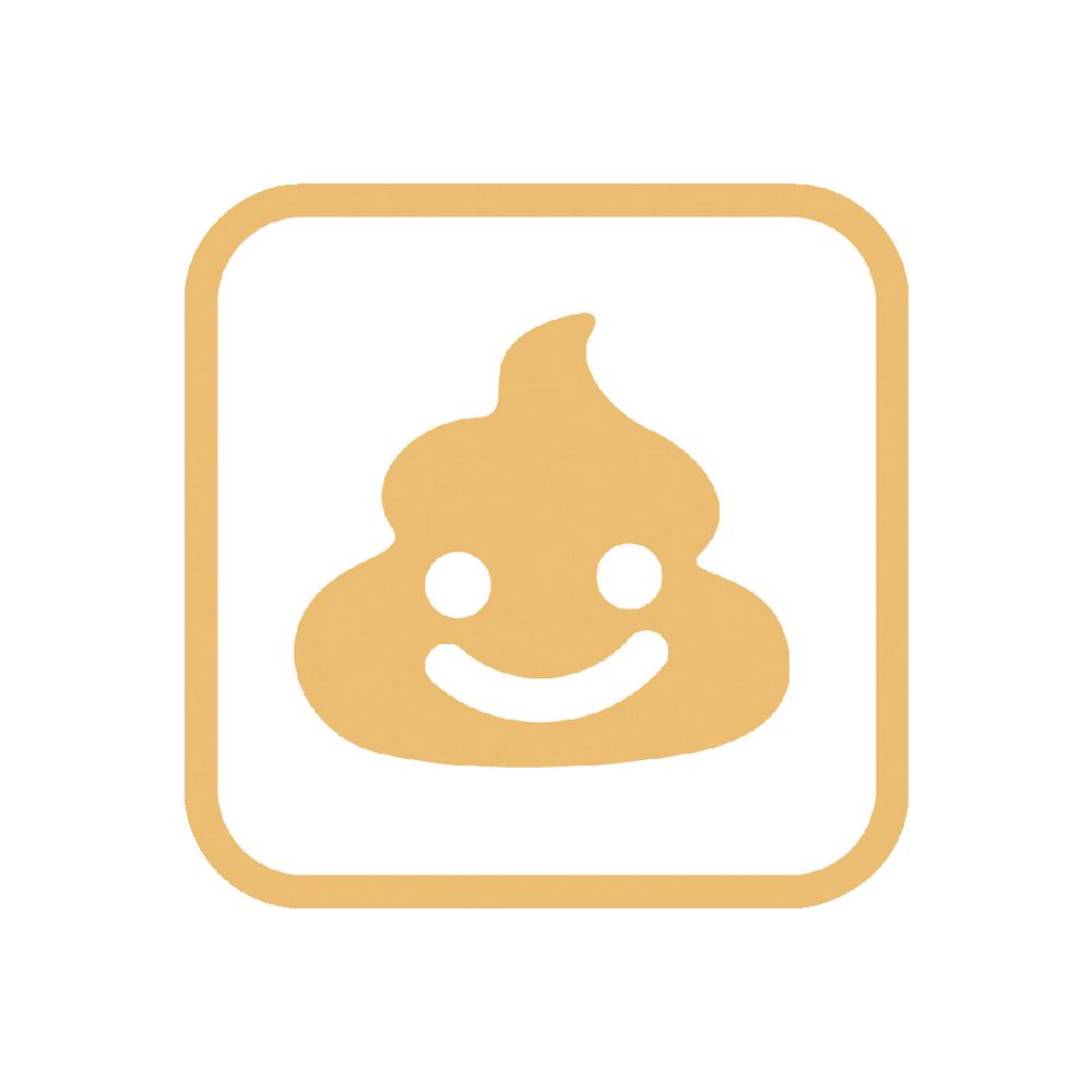 Pilot Frixion Stamps Cartoon Poo Apricot Orange