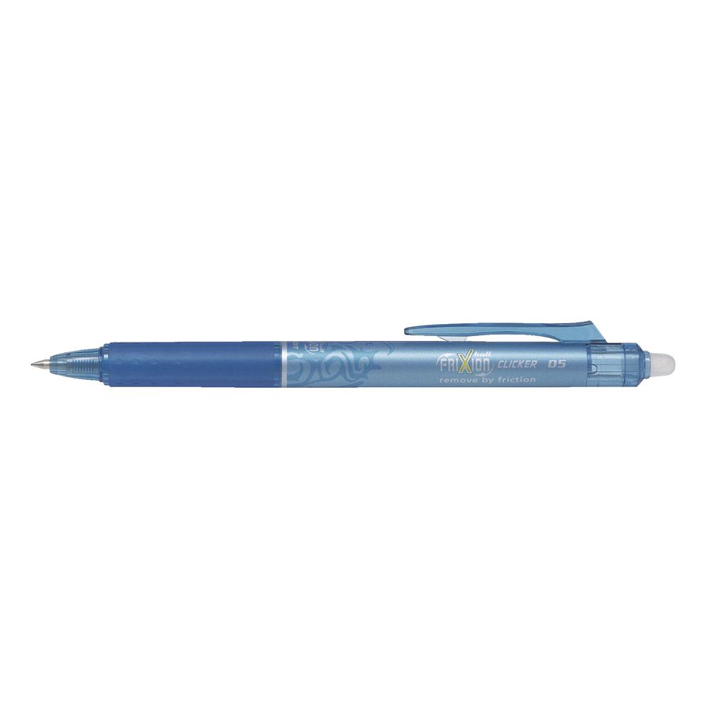 Pilot Frixion 0.5 Retractable Erasable Gel Pen Light Blue Officeworks