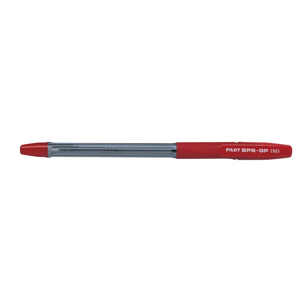 Pilot BPS-GP Medium Ballpoint Pens Red 12 Pack