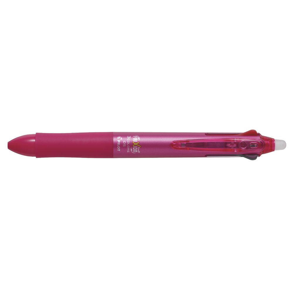 Pilot Frixion Erasable Gel 3-Colour Pen Pink
