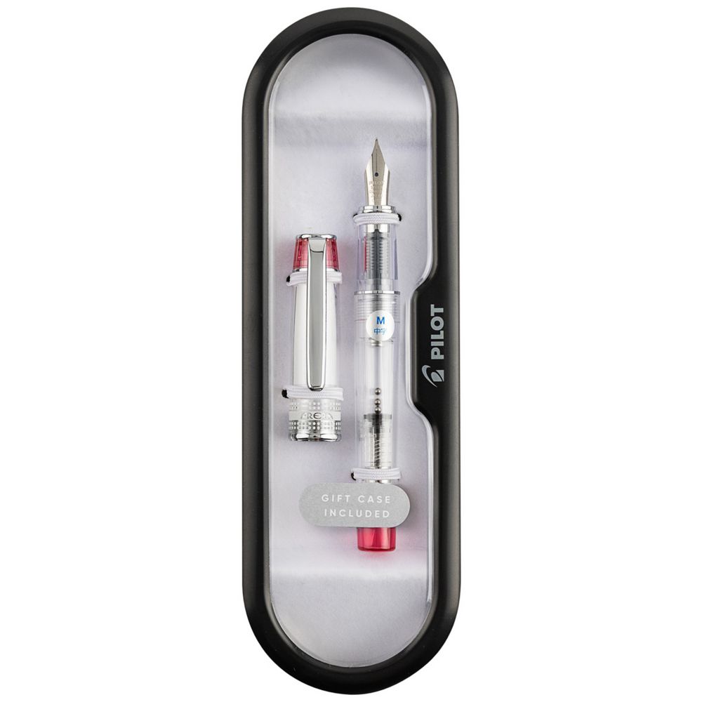 Pilot Prera Fountain Pen Translucent Red Barrel