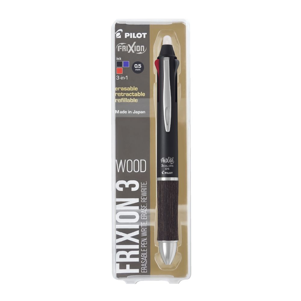 Pilot Frixion 3 Erasable Gel Pen Wood Dark Brown