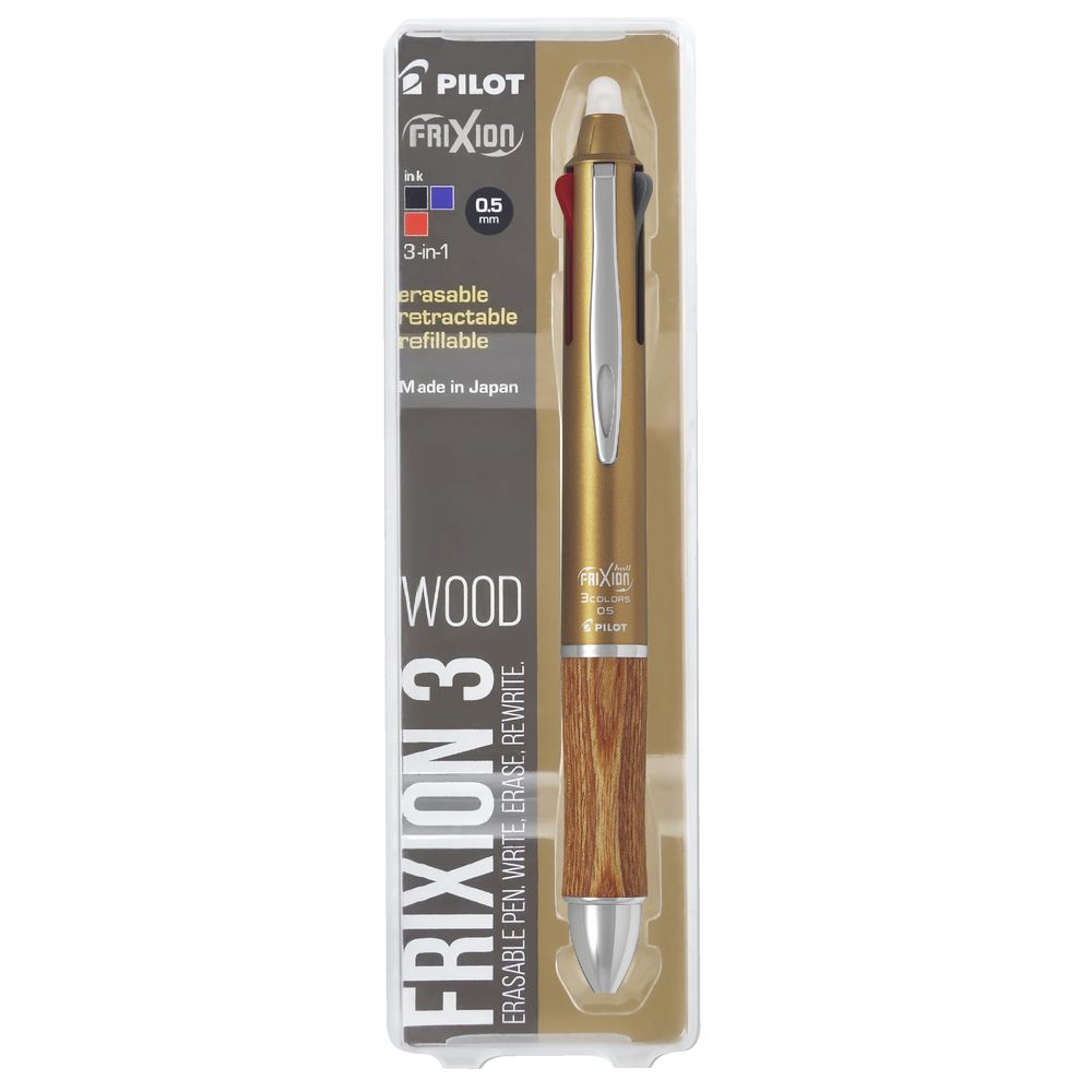 Pilot Frixion 3 Erasable Gel Pen Wood Brown
