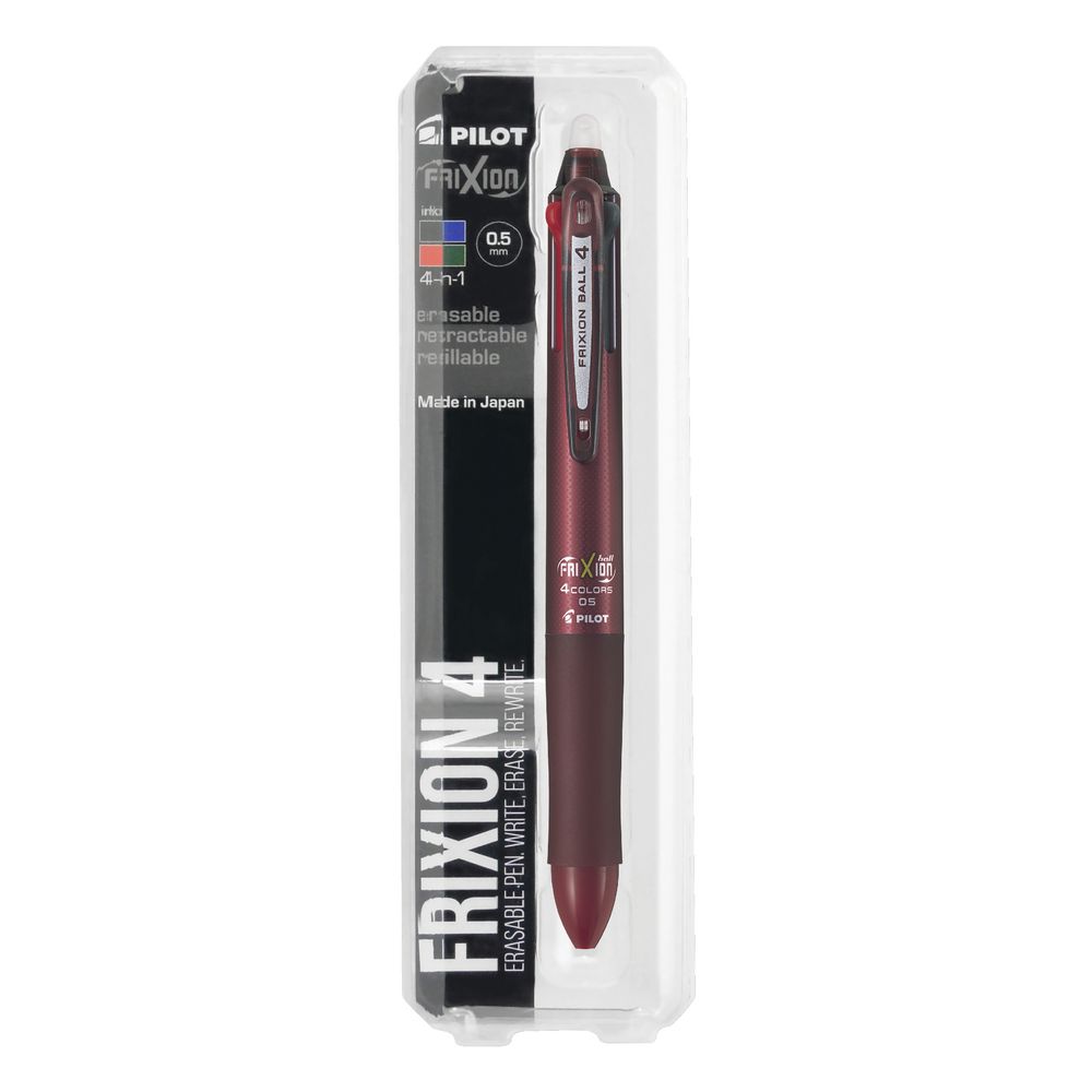 Pilot Frixion 4 Erasable Gel Pen Red