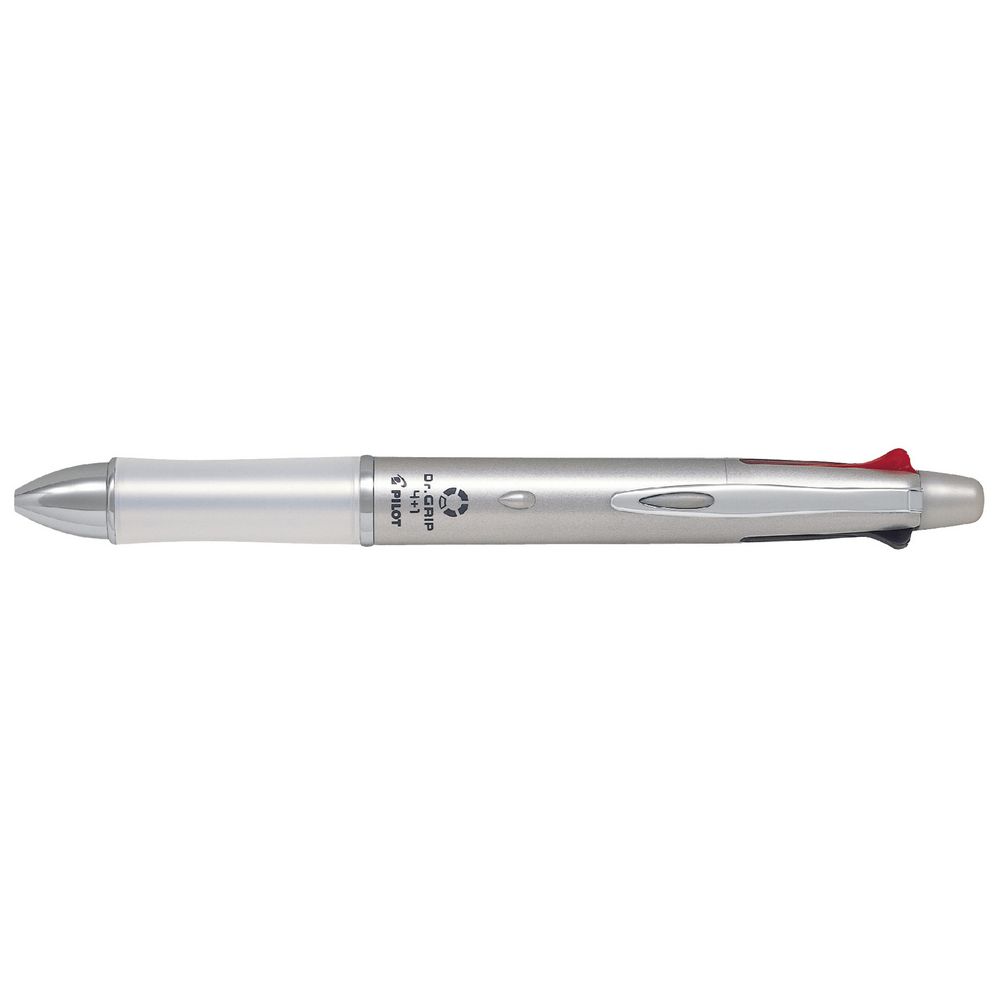 Pilot Dr Grip 4 + 1 Multifunction Ballpoint Pen Silver