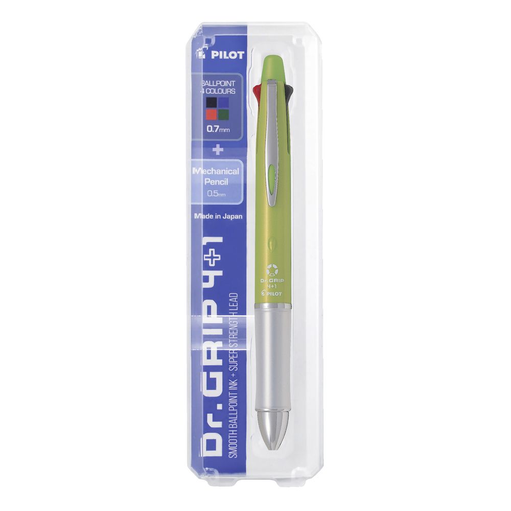 Pilot Dr Grip 4 + 1 Multifunction Ballpoint Pen Green