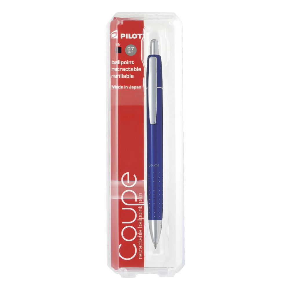 Pilot Coupe Retractable Ballpoint Pen Blue Barrel