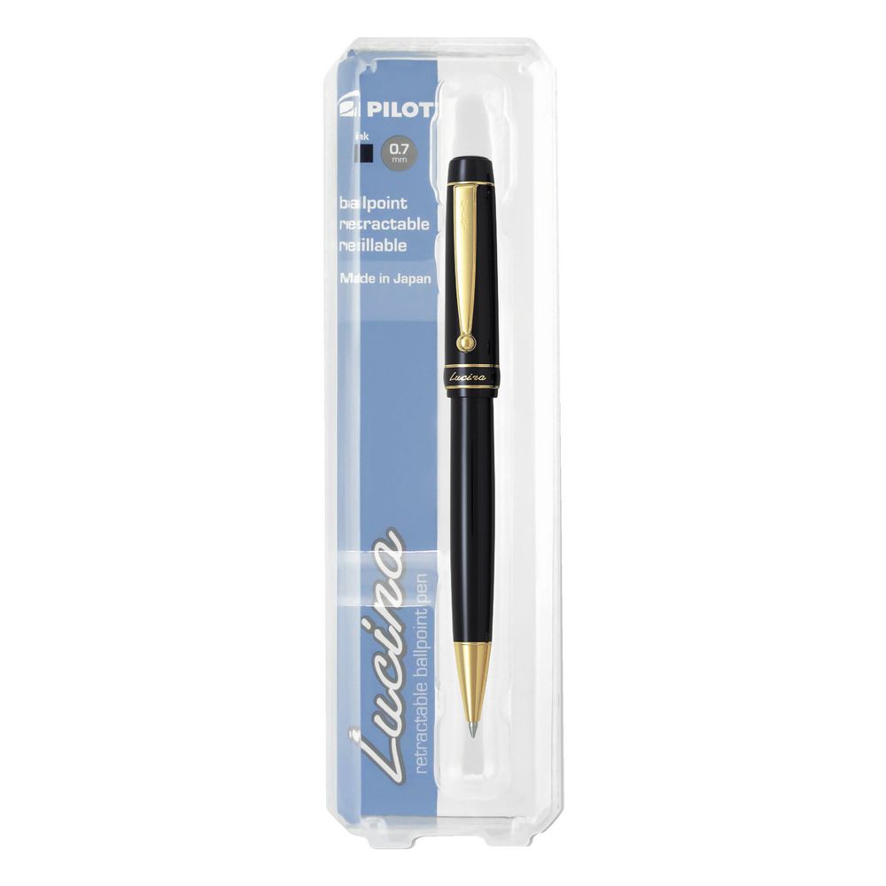 Pilot Lucina Retractable Ballpoint Pen Black Barrel