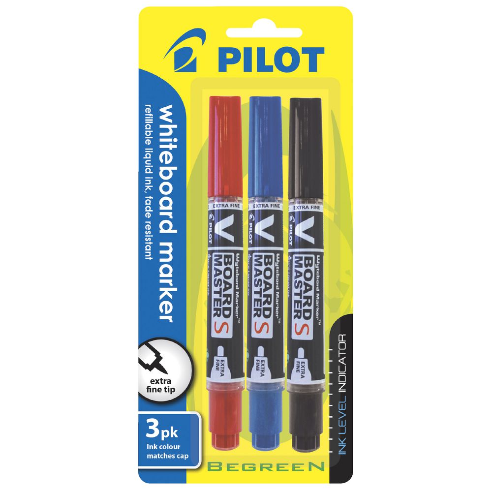 Pilot V Board Whiteboard Markers Assorted 3 Pack