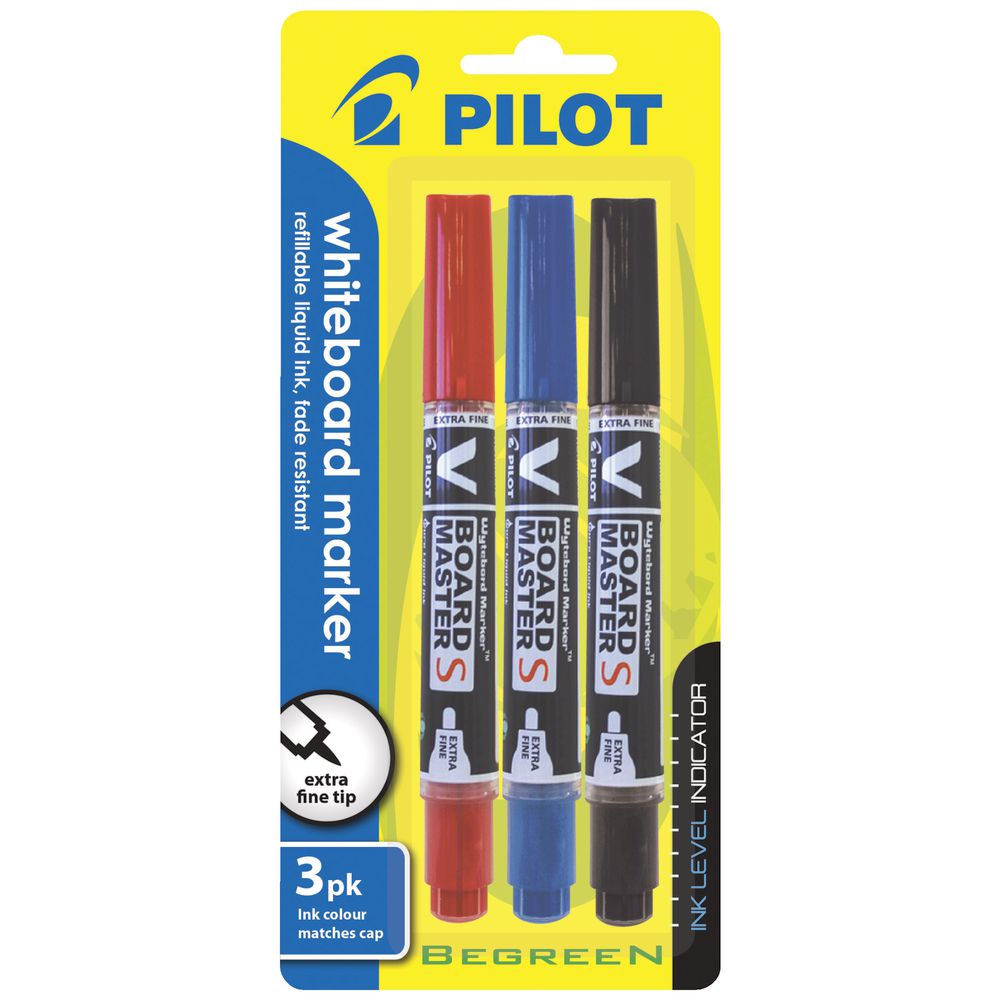 Pilot V Board Whiteboard Markers Assorted 3 Pack
