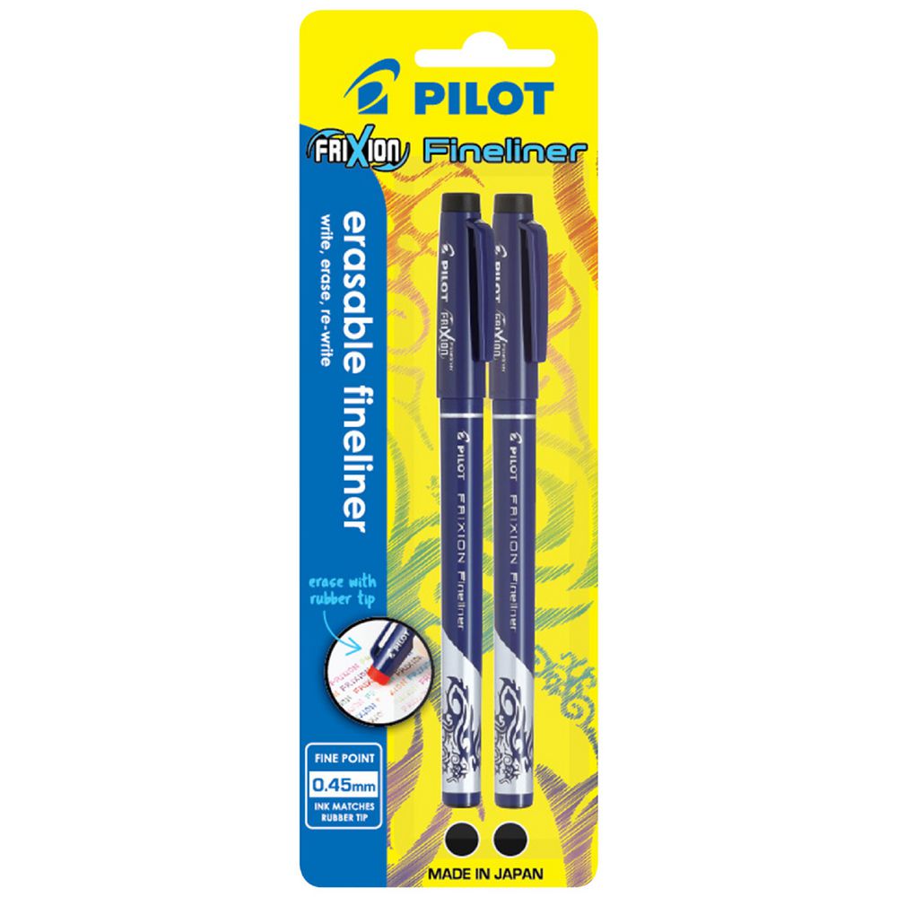 Pilot Frixion Erasable Fineliner Pilot Fineliner Pen Pilot FriXion