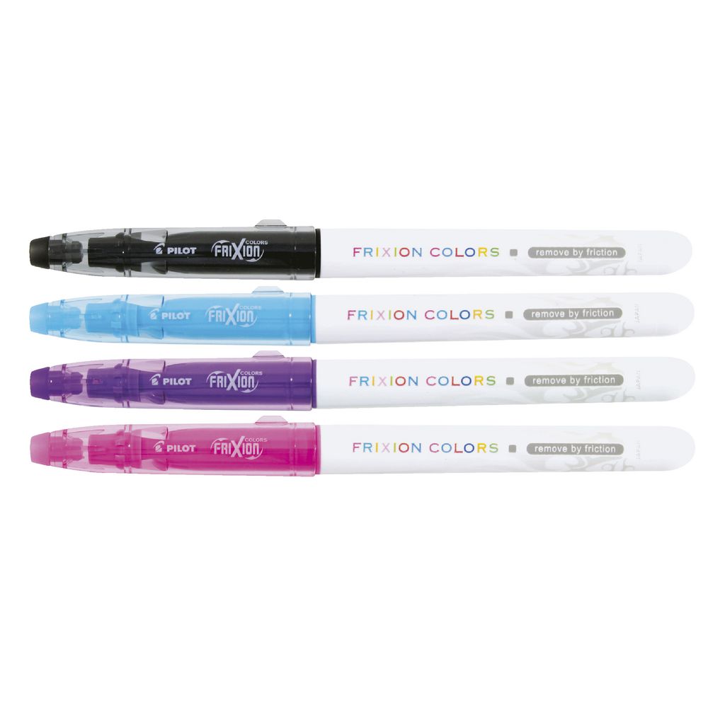 Pilot Frixion Colours Erasable Markers Assorted 4 Pack