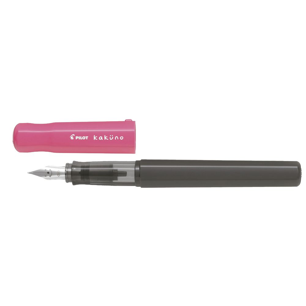 Pilot Kakuno Fountain Pen Pink Grey Barrel