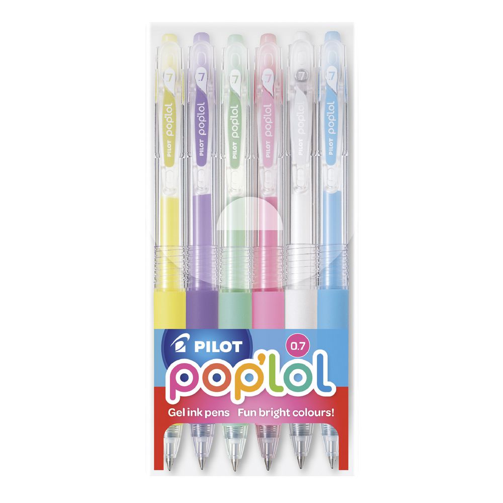 Pilot Pop'Lol Gel Pens Pastel 6 Pack