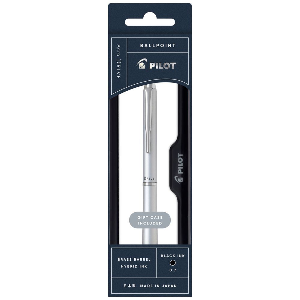 PILOT Acro Drive Ballpoint Pen Silver | Officeworks